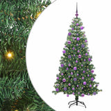 Vidaxl kerstboom met 300 led met standaard groen 240 cm pvc