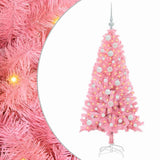 Vidaxl kerstboom met 150 led met standaard roze 120 cm pvc