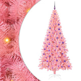 Vidaxl kerstboom met 300 led met standaard roze 180 cm pvc