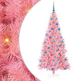 Vidaxl kerstboom met 300 led met standaard roze 180 cm pvc