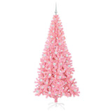 Vidaxl kerstboom met 300 led met standaard roze 210 cm pvc