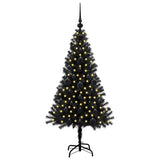 Vidaxl kerstboom met 150 led met standaard zwart 120 cm pvc