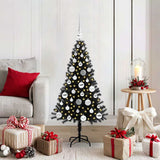 Vidaxl kerstboom met 150 led met standaard zwart 120 cm pvc