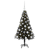Vidaxl kerstboom met 150 led met standaard zwart 120 cm pvc
