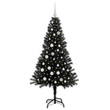Vidaxl kerstboom met 150 led met standaard zwart 150 cm pvc