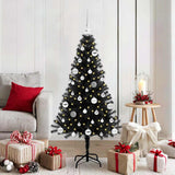 Vidaxl kerstboom met 150 led met standaard zwart 150 cm pvc