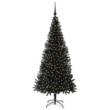 Vidaxl kerstboom met 300 led met standaard zwart 180 cm pvc