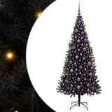 Vidaxl kerstboom met 300 led met standaard zwart 180 cm pvc