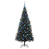 Vidaxl kerstboom met 300 led met standaard zwart 180 cm pvc