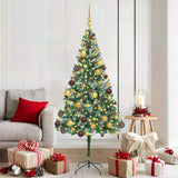 Vidaxl kunstkerstboom met 300 led groen 180 cm pvc en staal