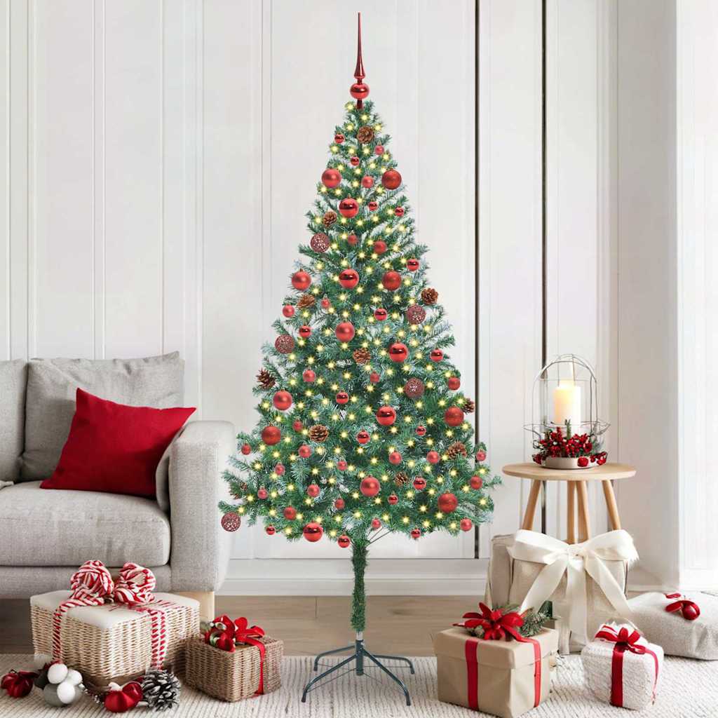 Vidaxl kunstkerstboom met 300 led groen 180 cm pvc en staal