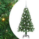 Vidaxl kunstkerstboom groen 120 cm pvc en staal en kunststof