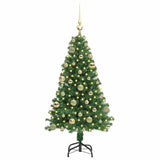 Vidaxl kunstkerstboom groen 120 cm pvc en staal en kunststof