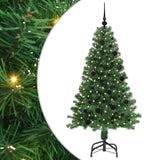 Vidaxl kunstkerstboom groen 150 cm pvc en staal en kunststof