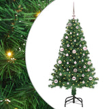Vidaxl kunstkerstboom groen 150 cm pvc en staal en kunststof