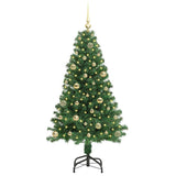 Vidaxl kunstkerstboom groen 150 cm pvc en staal en kunststof