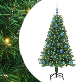 Vidaxl kunstkerstboom groen 150 cm pvc en staal en kunststof