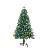 Vidaxl kunstkerstboom groen 150 cm pvc en staal en kunststof