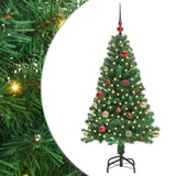 Vidaxl kunstkerstboom groen 150 cm pvc en staal en kunststof