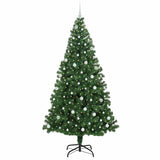 Vidaxl kunstkerstboom groen 240 cm pvc en staal en kunststof