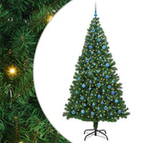 Vidaxl kunstkerstboom groen 240 cm pvc en staal en kunststof