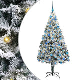 Vidaxl kunstkerstboom met 300 led wit 180 cm pvc en staal en kunststof