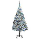 Vidaxl kunstkerstboom met 300 led wit 180 cm pvc en staal en kunststof