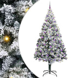 Vidaxl kunstkerstboom met 300 led wit 240 cm pvc en staal en kunststof