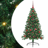 Vidaxl kunstmatig voorverlicht kerstboom met 150 led groen 120 cm pvc