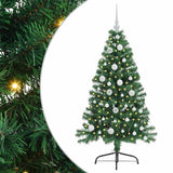 Vidaxl kunstmatig voorverlicht kerstboom met 150 led groen 120 cm pvc