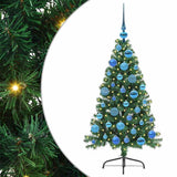Vidaxl kunstmatig voorverlicht kerstboom met 150 led groen 120 cm pvc