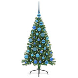 Vidaxl kunstmatig voorverlicht kerstboom met 150 led groen 120 cm pvc