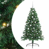 Vidaxl kunstmatig voorverlicht kerstboom met 150 led groen 150 cm pvc