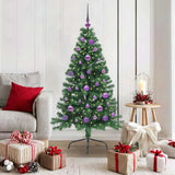 Vidaxl kunstmatig voorverlicht kerstboom met 150 led groen 150 cm pvc