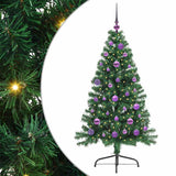 Vidaxl kunstmatig voorverlicht kerstboom met 150 led groen 150 cm pvc