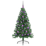 Vidaxl kunstmatig voorverlicht kerstboom met 150 led groen 150 cm pvc