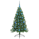 Vidaxl kunstmatig voorverlicht kerstboom met 150 led groen 150 cm pvc