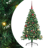Vidaxl kunstmatig voorverlicht kerstboom met 150 led groen 150 cm pvc
