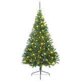 Vidaxl kunstmatig voorverlicht kerstboom met 300 led groen 180 cm pvc