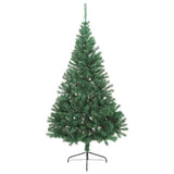 Vidaxl kunstmatig voorverlicht kerstboom met 300 led groen 180 cm pvc
