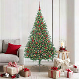 Vidaxl kunstmatig voorverlicht kerstboom met 300 led groen 180 cm pvc