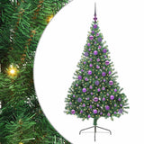 Vidaxl kunstmatig voorverlicht kerstboom met 300 led groen 180 cm pvc
