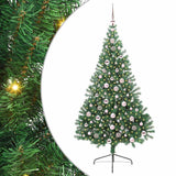 Vidaxl kunstmatig voorverlicht kerstboom met 300 led groen 210 cm pvc