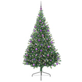 Vidaxl kunstmatig voorverlicht kerstboom met 300 led groen 210 cm pvc