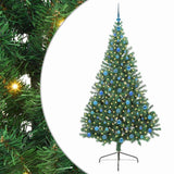 Vidaxl kunstmatig voorverlicht kerstboom met 300 led groen 210 cm pvc
