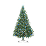 Vidaxl kunstmatig voorverlicht kerstboom met 300 led groen 210 cm pvc