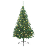 Vidaxl kunstmatig voorverlicht kerstboom met 300 led groen 240 cm pvc
