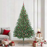 Vidaxl kunstmatig voorverlicht kerstboom met 300 led groen 240 cm pvc