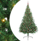 Vidaxl kunstmatig voorverlicht kerstboom met 300 led groen 240 cm pvc
