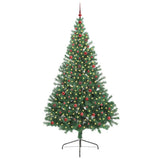 Vidaxl kunstmatig voorverlicht kerstboom met 300 led groen 240 cm pvc